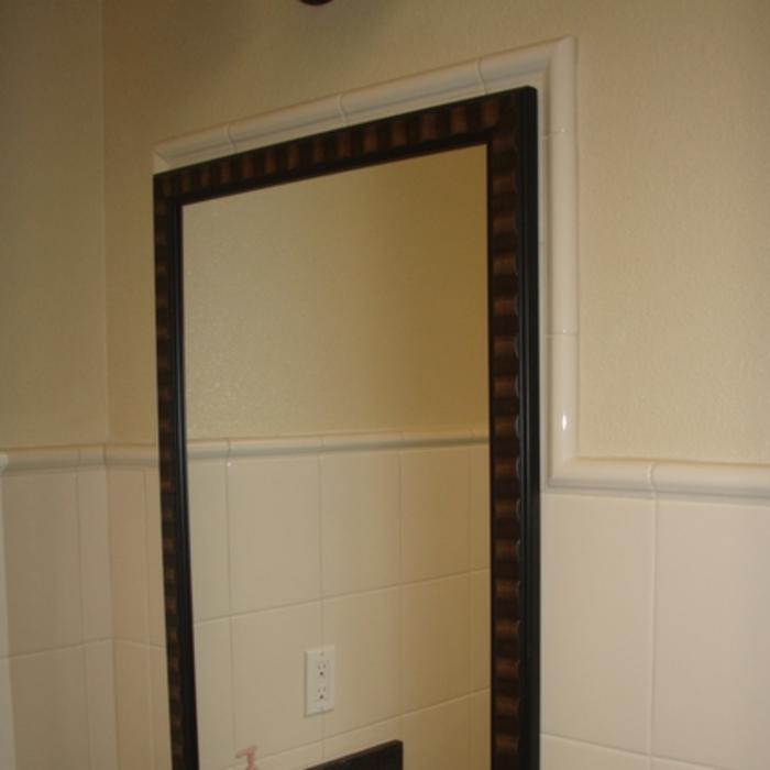 Custom bathroom mirror