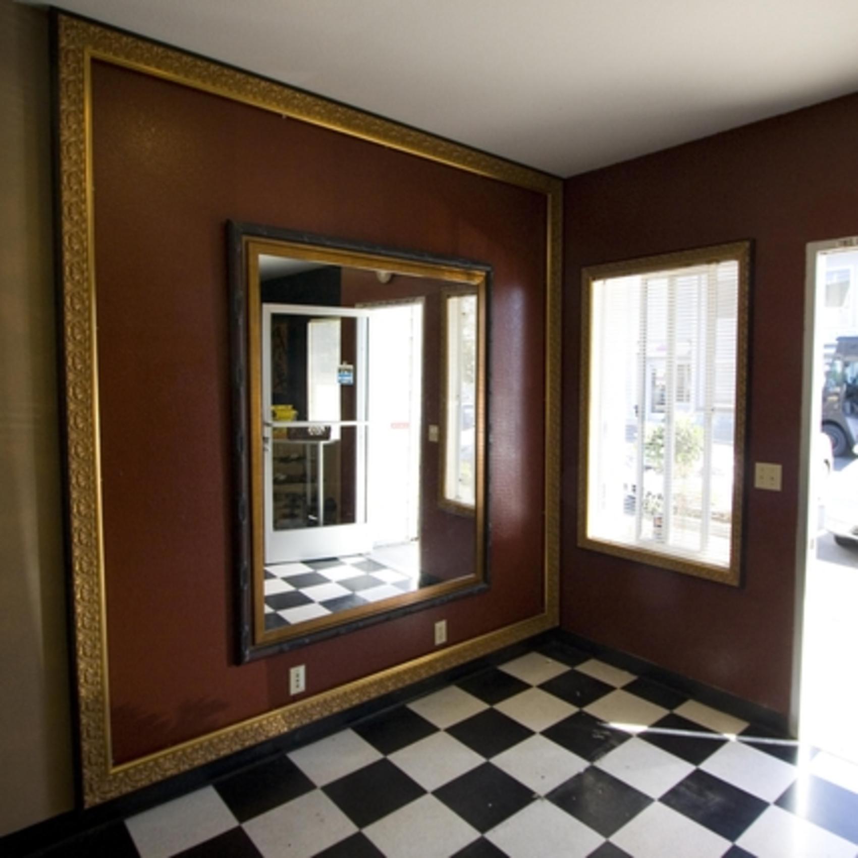 Lobby Area - Large Wall Frame and Window Trim