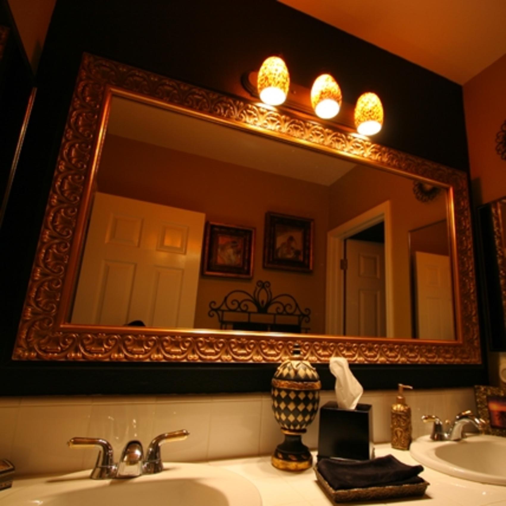 Black Bathroom Mirror