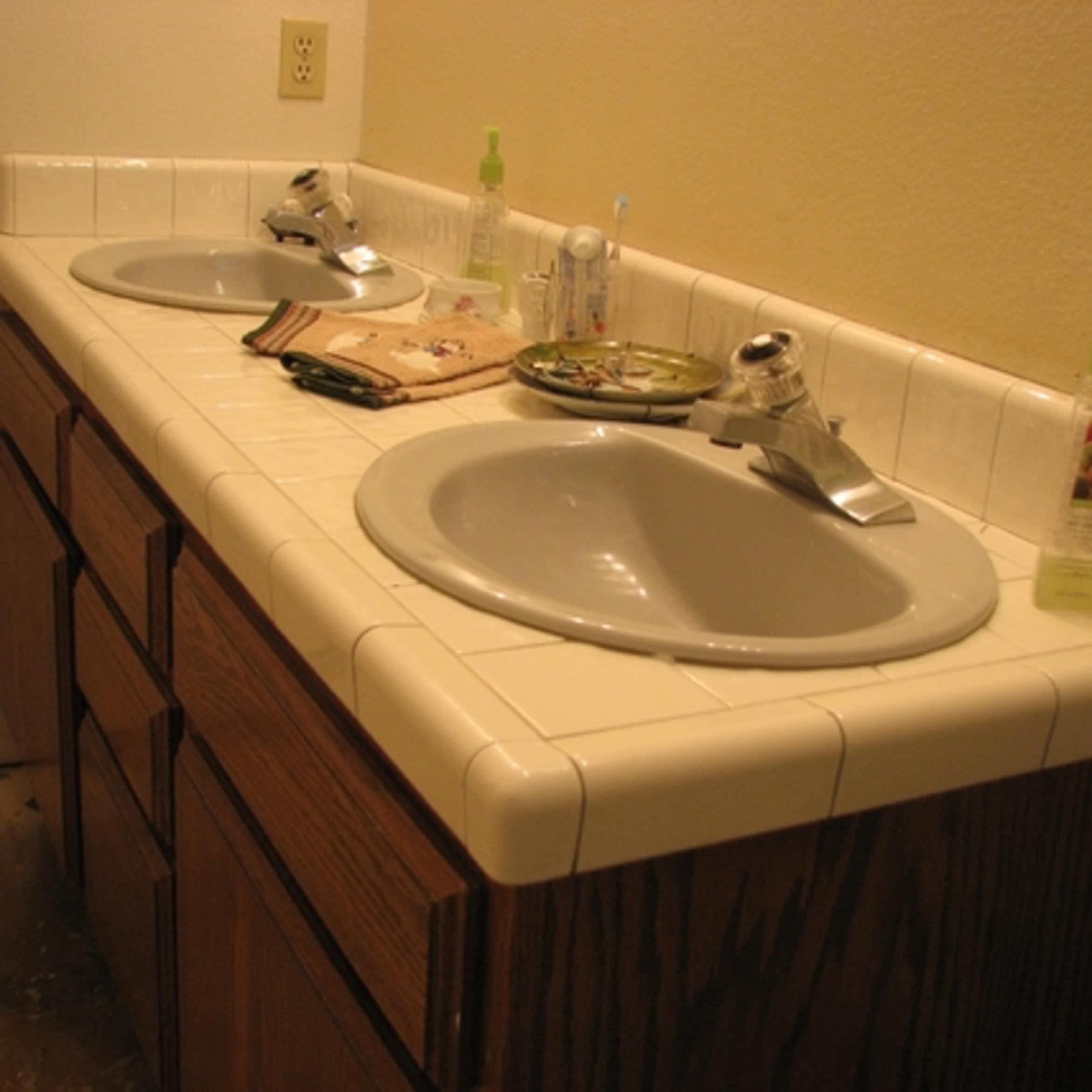 The sink before