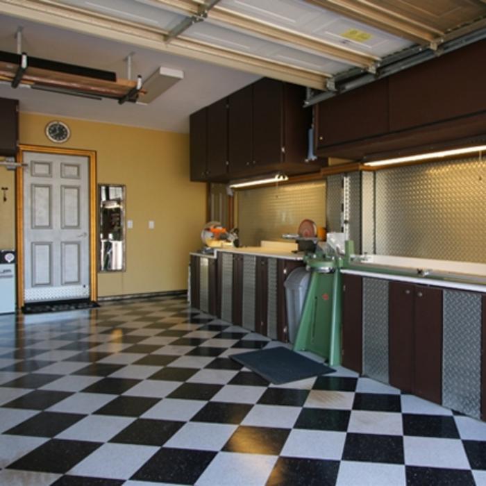 Custom Garage Floor & Cabinets